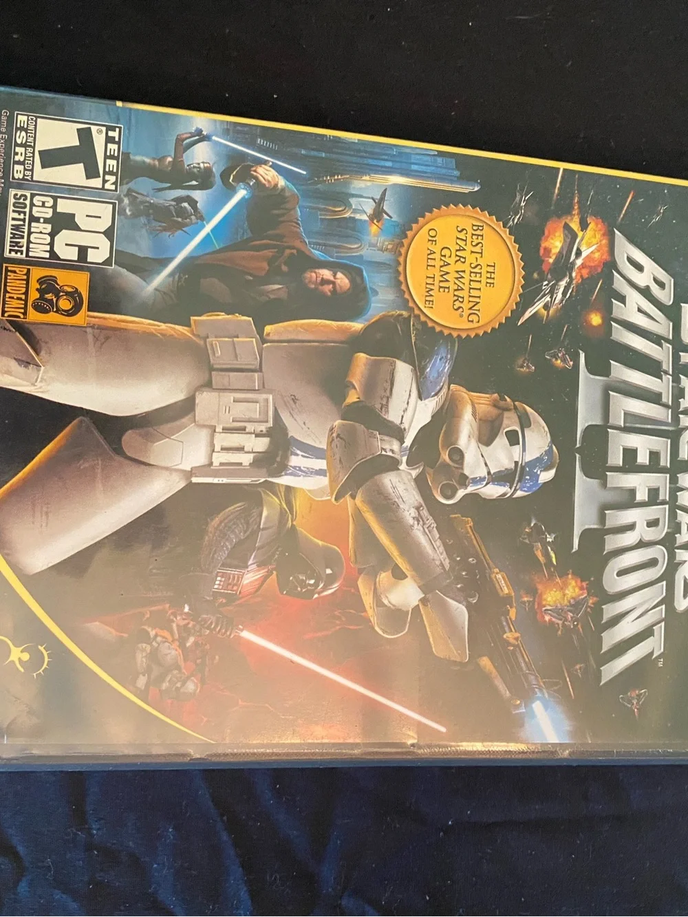 Star Wars Battlefront PC Game Case - White & Blue Cover Art